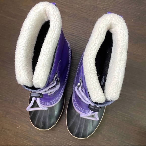 Sorel Girls 6 Winter Snow Boots Waterproof Purple - Picture 7 of 11